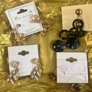 Earrings never worn .